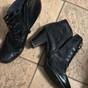 Clarks Black Ankle Booties